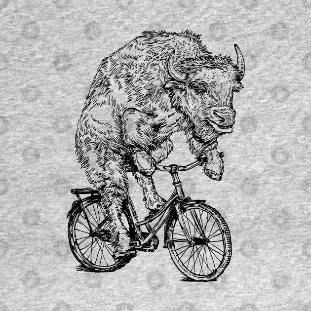 SEEMBO Bison Cycling Bicycle Cyclist Bicycling Biking Biker Bike by SEEMBO